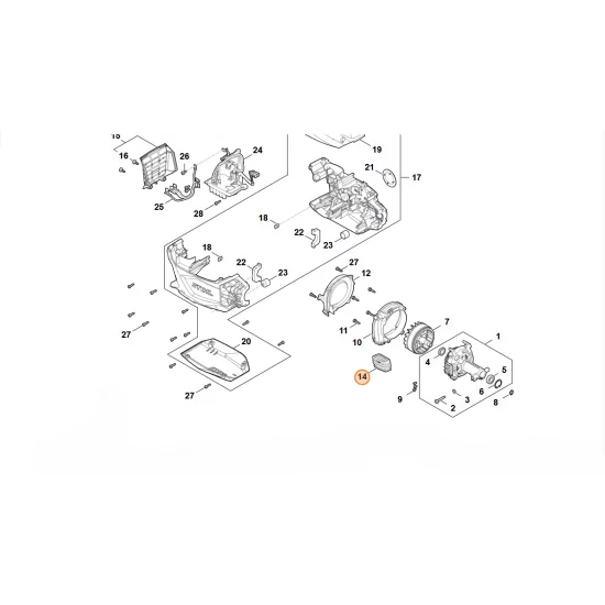 STIHL   Mieszek fałdzisty FA09 122 2400